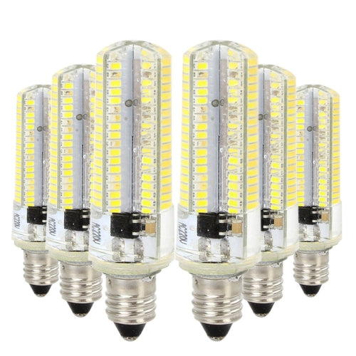 6 PCS YWXLight E11 7W AC 220-240V 152LEDs SMD 3014 Energy-saving LED Silicone Lamp (Cold White)