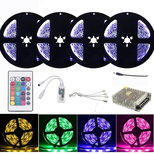 YWXLight 20M Flexible LED Light Strip SMD 5050 RGB LED Strip+WiFi LED Controller+EU Plug Adapter LED Lights Decoration