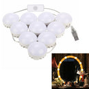 YWXLight 5V 10LED Touch Dimmable DIY Makeup Mirror LED Light Bulb
