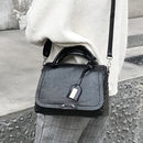 Casual PU Shoulder Bag Ladies Handbag Messenger Bag with Rivet (Black)