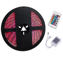 YWXLight 5M RGB 5050SMD Dimmable IP65 Waterproof Flexible Light Strip with 24 Keys Remote Control