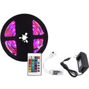YWXLight 5M 3528SMD RGB IP67 Waterproof LED Light with 24 Keys WiFi Controller, 3A, US Plug