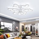 54W Modern Minimalist Living Room Atmosphere Acrylic LED Bedroom Lamp Creative Ceiling Lamp, 9 Heads, Diameter: 800mm (White Light)