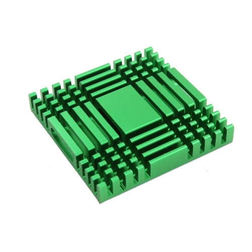 LDTR-WG0261/A 38 x 38 x 6mm Aluminum Heat Sink Heat Sink Cooling for Chip IC (Green)