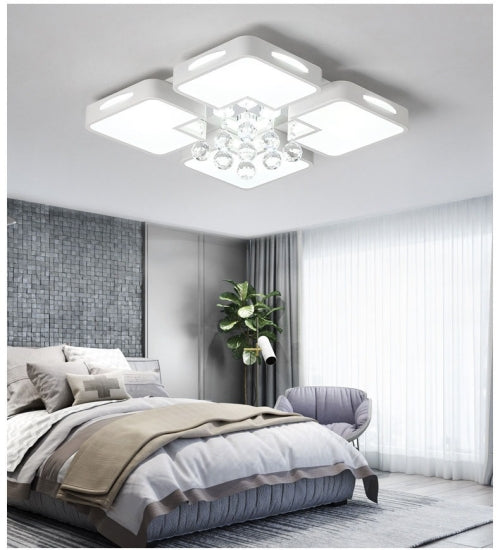 40W Living Room Simple Modern LED Ceiling Lamp Crystal Light, 60 x 60cm (White Light)