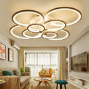 103W Creative Round Modern Art LED Ceiling Lamp, 10 Heads(Warm White)