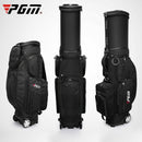 PGM Ultralight Portable Retractable Nylon Golf Ball Bag with Pulley (Black)