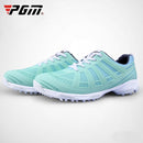 PGM Golf Waterproof Anti-slip Sneakers Sport Casual Shoes for Women (Color:Green Size:35)
