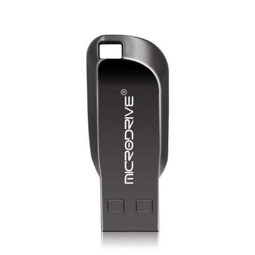 MicroDrive 32GB USB 2.0 Creative Rotate Metal U Disk (Black)