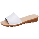 Simple and Stylish Wild Slippers Sandals for Women (Color:White Size:36)
