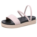 Outdoor Casual High-rise Simple Non-slip Wear-resistant Two-uses Beach Sandals for Women (Color:Pink Size:36)