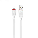 Borofone BX17 Enjoy 2A 8 Pin to USB Fast Charging Cable (White)