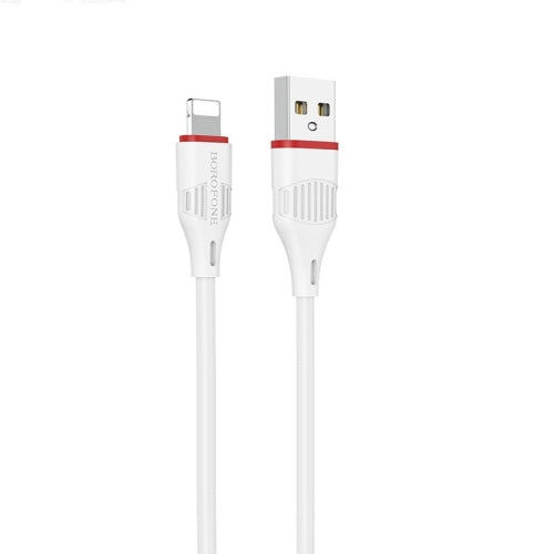 Borofone BX17 Enjoy 2A 8 Pin to USB Fast Charging Cable (White)