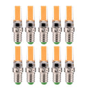 10 PCS E14 3W 2508 CCB SMD Warm White LED Energy Saving Lamp Dimmable Silicone Corn Bulb, AC 110V
