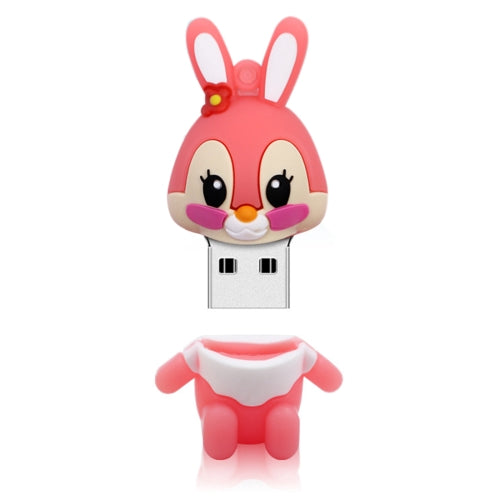 MicroDrive 16GB USB 2.0 Creative Cute Rabbit U Disk (Pink)