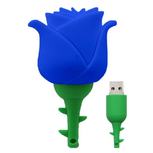 MicroDrive 8GB USB 2.0 Creative Rose U Disk (Blue)