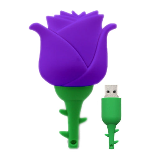 MicroDrive 16GB USB 2.0 Creative Rose U Disk (Purple)