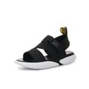 Casual Thick Bottom Non-slip Wear-resistant Sports Elastic Band Sandals for Women (Color:Black Size:35)