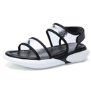 Non-slip Wear-resistant Lightweight Casual Wild Sandals for Women (Color:Black Size:39)