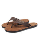 Fashion Trend Suede Sandals Slippers for Men (Color:Brown Size:39)