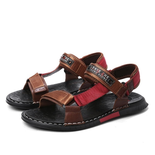 Casual Fashion Comfortable Shock Absorption Sandals for Men (Color:Brown Size:44)