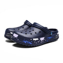 Fashion Trend Comfortable Non-slip Two-wear Couple Beach Shoes Hole Shoes (Color:Blue Size:41)