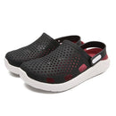 Couple Soft and Comfortable Lightweight Two-wear Hole Shoes (Color:Black Size:42)