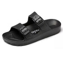 Soft Lightweight Non-slip Wear-resistant Thick-bottom Home Casual Slippers for Women (Color:Black Size:37)
