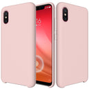 Solid Color Liquid Silicone Dropproof Protective Case for Xiaomi Mi 8 Pro (Pink)