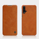 NILLKIN QIN Series Crazy Horse Texture Horizontal Flip Leather Case for HUAWEI Nova 5 / Nova 5 Pro, with Card Slot (Brown)