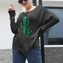 Fashion Popular Hole Pullover Sweater Sweater (Color:Black Size:S)