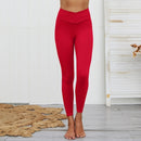Spun Cotton Slim Bare Sweatpants (Color:Red Size:M)