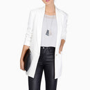 One Buckle Long-sleeved Suit (Color:White Size:M)