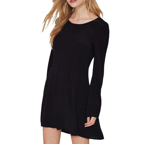 Striped Hooded Loose Long-sleeved Pregnant Breast-feeding Dress (Color:Black Size:M)