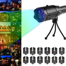 YWXLight Outdoor Projection Lamp 12 Card Christmas Party Lights Laser Snow Light
