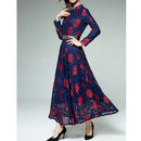 Fashion Vintage Elegant Lace Dress(Color:As Show Size:S)