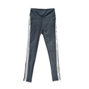 Sports And Fitness Bottoming Stretch Yoga Pants White Side Folds(Color:Dark grey Size:M)