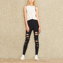 Sports Fitness Bottoming Solid Color Elastic Hip Yoga Pants (Color:Black Size:S)