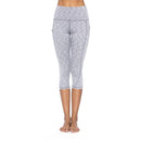 Seven Sports And Fitness Bottoming Stretch Yoga Pants Pocket (Color:Light Grey Size:L)