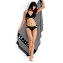 Cross Lace Bikini Bikini Swimsuit (Color:Black Size:L)