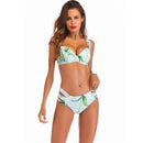 Sexy Triangle Split Bikini Swimsuit (Color:Green Size:XL)