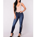 Stretch Thin Denim Pants (Dark Blue_S)