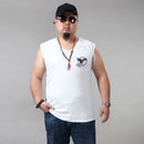Casual Loose Thin Sleeveless T-shirt Vest (Color:White Size:L)
