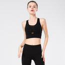 Temperament Beautiful Back Yoga vest Sports Bra Vest (Color:Black Size:XL)