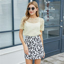 Chiffon Embroidery Bottoms With Skirt (Color:Yellow Size:S)