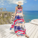 Summer Seaside Sexy Backless Sling Dress Beach Skirt (As Show)