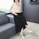 Fashionable Age-matching Color Cover Meat Dress (Color:Black Size:Free Size)