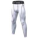 Exercise Fitness Running Training Breathable Quick Dry Elastic Tights (Color:White Size:S)