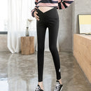 Spring And Autumn Thin Fashion Trendy Mom Maternity Double-layer Stomach Lift (Color:Black Size:XXL)