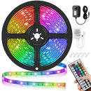 YWXLight 5m IP65 Waterproof RGB LED Strip Kit with 44 Keys 20 Colors Remote Control